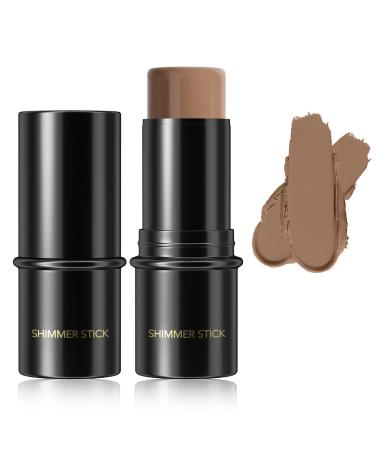 Highlighter Makeup Contour Stick Highlighter Contour Bronzer Wand Face Brightens Contour Stick for Long-Lasting & Waterproof. Face Make-up & Body Contour Highlight Makeup for Daily Wear (10#Bronzer) 10#Bronzer 29.00 g (Pack of 1)