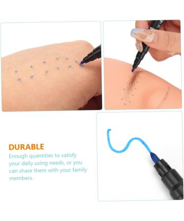 Healeved 50 Pcs Marker Pen Pencils Brow Pen Waterproof Brow Pencil Tool Plastic Blue - Buy Online on GoSupps.com