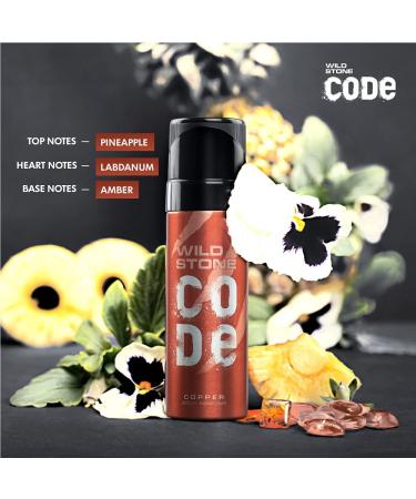 VAYUP Copper No Gas Body Perfume for Men Long Lasting Energetic Fragrance Pack of 2 (120ml each) - Buy Online on GoSupps.com