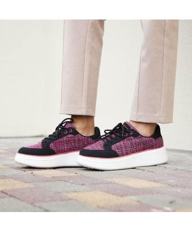 OrthoComfoot Women's Arch Support Walking Shoes - Dark Red - Size 8W - Buy Online on GoSupps.com