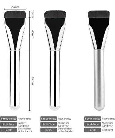 3 Piece Makeup Brush Set | Foundation Concealer Brush | Concealer Brush Ultra Thin | Makeup Brushes Foundation Brush for Women | Fine Fibre Hair Powder Brush | Beauty Gift for Women - Buy Online on GoSupps.com