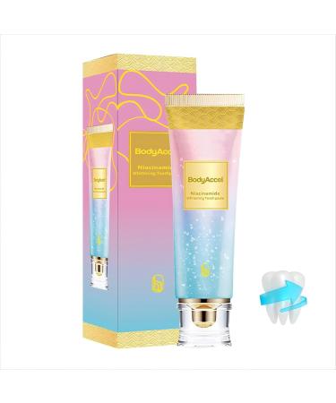 Niacinamide Whitening Toothpaste for Sensitive Teeth & Gums | Natural Stain Removal & Fresh Breath - Buy Online on GoSupps.com