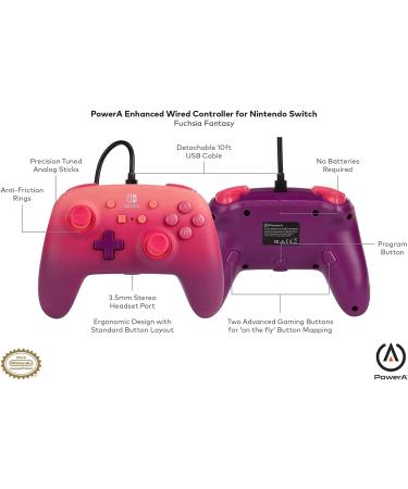 PowerA Enhanced Wired Controller for Nintendo Switch - Fuchsia Fantasy - Buy Online on GoSupps.com