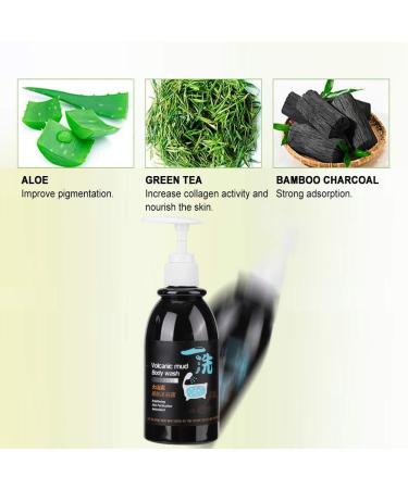 ViaGasaFamido Shower Gel Perfume 250ml Volcanic Mud shower Cream Body Wash Shampoo for Moisturizing Oil-control Tender Skin Whitening Deep Cleaning Body Men Women - Buy Online on GoSupps.com