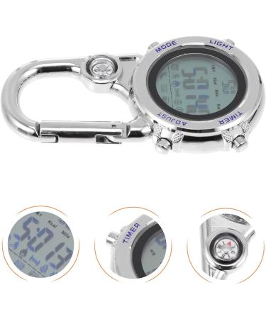 BESPORTBLE Mini Clip Microlight Watch Carabiner Fob Watch Backpacker Clip on Pocket Watch for Outdoor Sports Blue Dark Blue - Buy Online on GoSupps.com