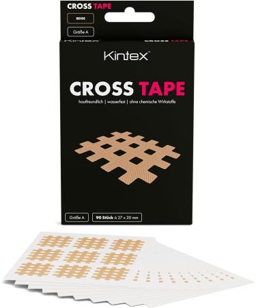 Kintex Cross Tape | Acupuncture Trigger Point Plaster A Blue (27mm x 20mm) - Buy Online on GoSupps.com