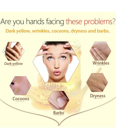 Lamilee Milk Honey Hand Mask Peel Off Wax for Moisturizing and Nourishing, 110g - Exfoliating and Hydrating Hand Care Film - 3.8 Ounce Pack - Buy Online on GoSupps.com