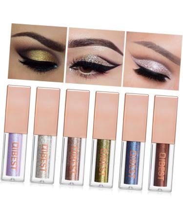 FOMIYES 2pcs Glow Eye Powder Women Makeup Glitter Eyeshadow Liquid Eyeshadow Eye Shadow Pearlescent - Buy Online on GoSupps.com