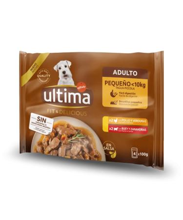 ULTIMA Adult Dog Food Mix Chicken/Beef Sachet 4 x 100 g