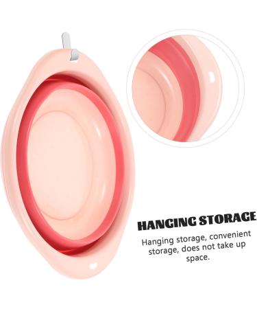 PLAFOPE 1pc Folding Washbasin Foldable Basin Foldable Washbasin Wash Basin Bathroom Basin Washing Basin Cleaning Basin for Home Bathroom Supply Portable Washbasin Dormitory Supply 32X32X12CM Pink - Buy Online on GoSupps.com