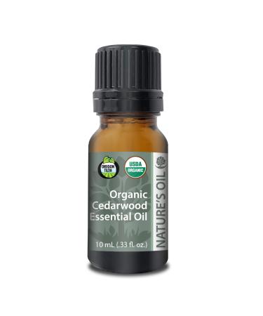 Nature's Oil Cedarwood Essential Oil 100% Pure USDA Certified Organic GC/MS Tested 10ml