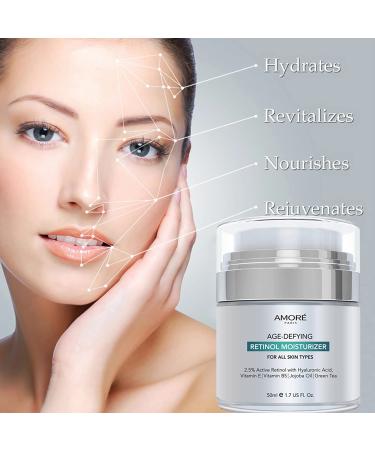 Retinol 2.5% High Potency Anti-Aging Moisturizer Cream (1.7 Fl. Oz.) Silver - Buy Online on GoSupps.com