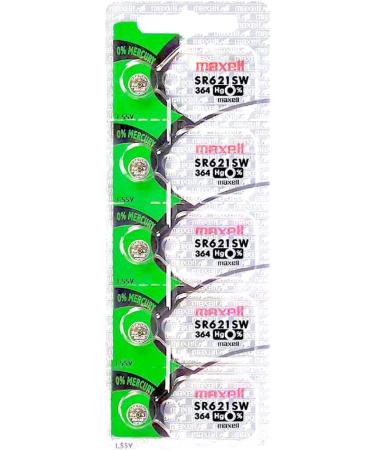 Buy 40 Authentic Maxell 364 Silver Oxide 1.55V Batteries SR621SW - International Shipping Available - Buy Online on GoSupps.com