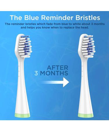 Waterpik Complete Care 5.0/9.0 Toothbrush Replacement Heads - 4-Pack White (CC-01/WP-861) STRB-4WW - Buy Online on GoSupps.com