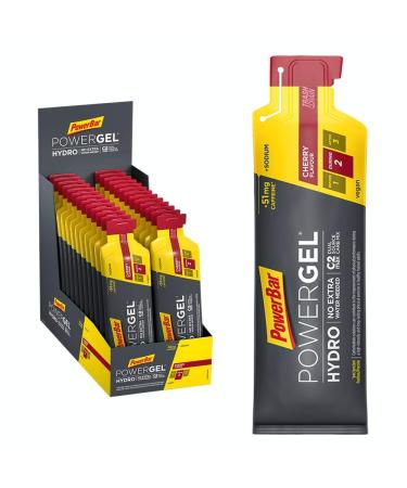 Powerbar PowerGel Hydro Cherry 24x67 ml - High Carb Energy Gel + C2MAX + 51 mg Caffeine