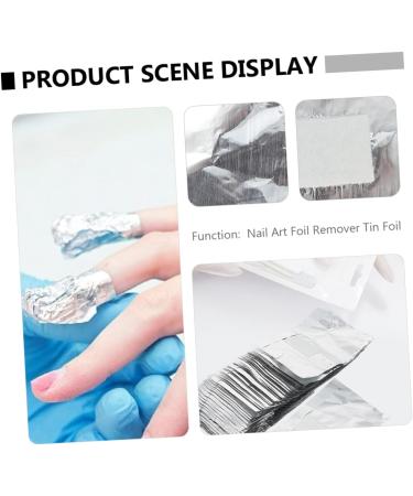  FRCOLOR FRCOLOR 300 Sheets Nail Polish Remover Wraps with Cotton Nail Film Nail Clips Aluminium Mineral Film - Buy Online on GoSupps.com