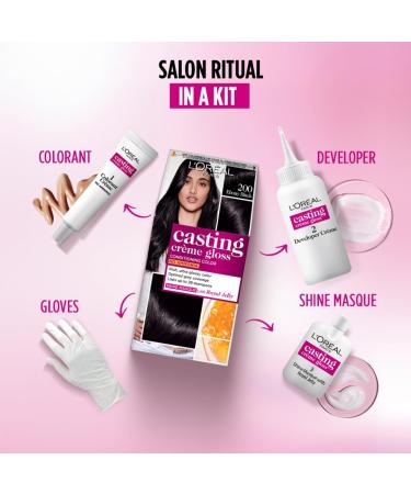 L 'Oreal Paris Casting Creme Gloss Ebony Black 200 87.5 G + 72ML by L 'Oreal Paris - Buy Online on GoSupps.com