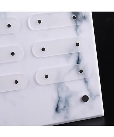 Ruiqas Nail Art Showing Prional Salon Magnetic Marble Nail Art Display False Nail Tips Sample Display Practice 2 acrylic false tip display stand rack magnetic marble nail art display acrylic nail - Buy Online on GoSupps.com