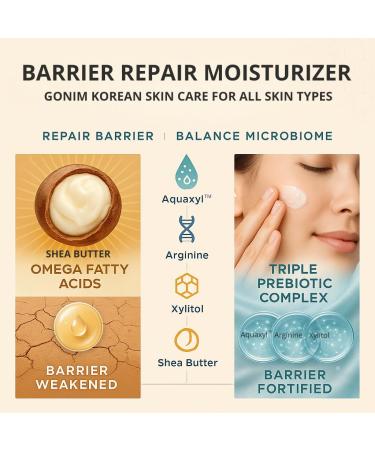 GONIM Face Moisturizer Korean Skin Care Anti Aging Support with Collagen Activation Skin Barrier Repair Face Cream Daily Face Moisturizer for Dry Sensitive Oily Skin Shea Butter Hydration 1.69fl.oz 1.69 Fl Oz (Pack of 1) - Buy Online on GoSupps.com
