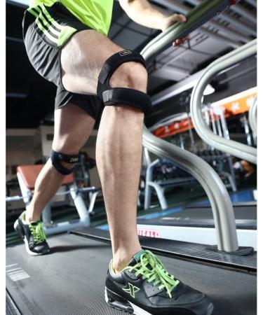 HUEGLO Patella Tendon Knee Strap - Adjustable Anti-Slip Support for Knee Pain Relief and Stabilization - Ideal for Sports and Activities - Men and Women - Buy Online on GoSupps.com