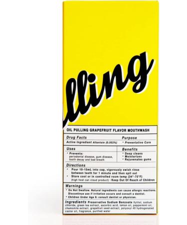 OLEUM Oil Pulling Mouthwash Liquid - Ayurvedic Grapefruit Flavor for Healthy Teeth - 24 Packets (0.37oz each) - Buy Online on GoSupps.com