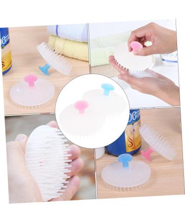 GLEAVI 4pcs Shampoo Brush Set - Comfortable Massage & Cleaning Brushes for Kids - Durable Polyethylene Scrubbers for Shower & Hair Care - Buy Online on GoSupps.com