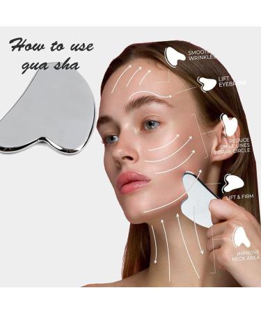 FeelFree Sport Stainless Steel Gua Sha Tool | Facial & Body Massage Acupuncture Therapy Spa Treatment - Buy Online on GoSupps.com