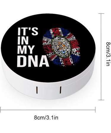 Anguilla Flag Contact Lens Case Portable Travel Case with Mirror | It's in My DNA - Buy Online on GoSupps.com