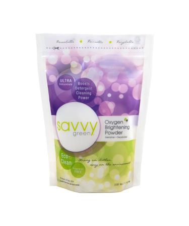 Savvy Green, Oxygen Brightening Powder Lbs, Unscented, 40 Ounce