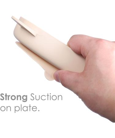 Silicone Baby Feeding Set - Spill-proof Cup, Suction Plate, Divided Plate, Sippy Cup - Gray - for Baby & Toddlers - Buy Online on GoSupps.com