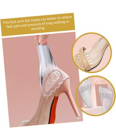 NOLITOY Five Toe Sticky Front Pad Inserts | Arch Support Insoles for Women & Men | Gel Metatarsal Pads for High Heels - Buy Online on GoSupps.com