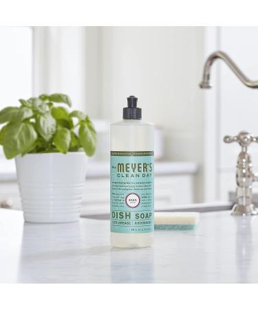 Mrs. Meyer's Liquid Dish Soap - Biodegradable Basil, 16 fl oz (Pack of 3) - Buy Online on GoSupps.com
