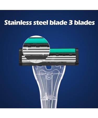 Buy Kheoxusa 50 Pack Triple Blade Disposable Razors - Individually Wrapped for Travel Hotels & Airbnb - Premium Quality & Comfort - Buy Online on GoSupps.com