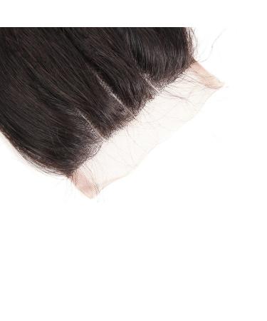 Mila Real Hair Lace Closure (4x4) - Natural Black Three Part Human Hair with Baby Hair 14/35cm - Smooth & Durable for Stunning Styles - Buy Online on GoSupps.com