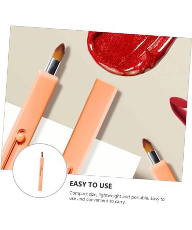 Beaupretty 1pc retractable lip brush professional makeup lipstick cosmetic Tool Lipstick Gloss Applicator lipstick brush lip liner brush lip scrubber plastic smudge stick travel flat - Buy Online on GoSupps.com