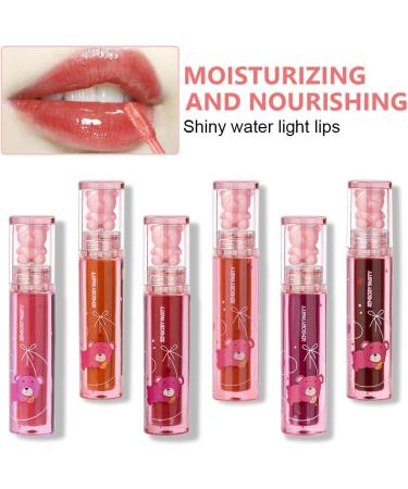 LOPHE Bear Bear Bearkeep Lip Oil & Gloss NonStick Hydraterende Plumping Glow Oil Set 6pcs - Buy Online on GoSupps.com
