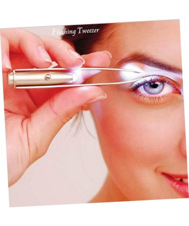 minkissy Eyebrow Tweezer Led Light Eyelash Tweezer Eyebrow Hair Removal Tweezer - Buy Online on GoSupps.com