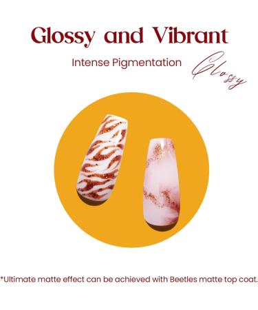 Beetles Gel Nail Polish Set Fall Winter Colours Yellow Orange Gold Glitter Red Gel Polish Soak Off UV Gel Nail Polish Nail Art Salon Manicure Gel Nail Kit DIY at Home Nail Gifts for Women Thanksgiving Day - Buy Online on GoSupps.com