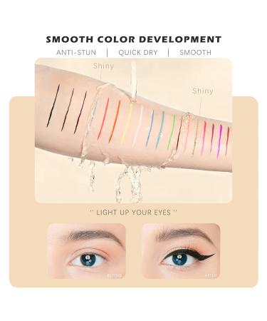NewBang 18 PCS Colored Eyeliner Pencil Set - Matte Gel Eyeliner Pen - Waterproof and Professional Makeup Set - Buy Online on GoSupps.com