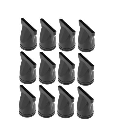 VINTORKY 12pcs Hair Dryer Air Collector Hair Blower Narrow Concentrator Straight Hair Dryer Nozzle Black
