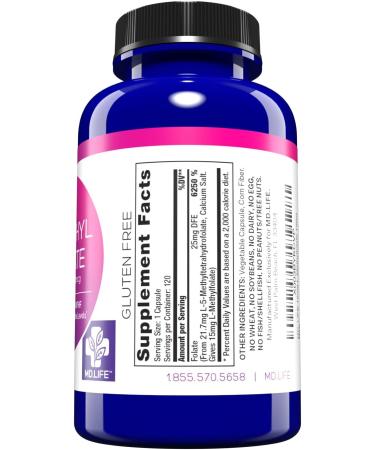 Methylfolate 15mg - MTHFR Support Supplement with Essential Amino Acids - 120 Vegan Capsules - Buy Online on GoSupps.com