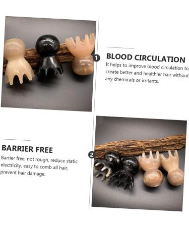 Buy Healvian Portable Massager - 2 Pcs Octopus Scalp Massager Comb Tool | Handmade Horn Cleaning Tool - International Shipping Available - Buy Online on GoSupps.com