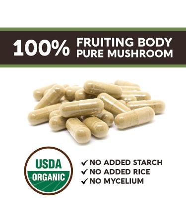 Longevity Botanicals Lions Mane + Cordyceps Ultra Mushroom Extract Capsules - Mental Clarity & Energy Boost - Buy Online on GoSupps.com