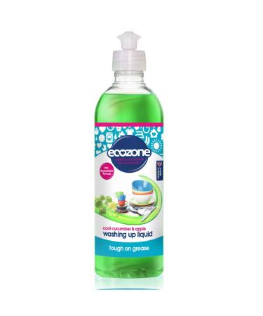 Ecozone Cool Cucumber & Apple Washing Up Liquid | Tough on Grease | 500ml 500 ml (Pack of 1) Cool Cucumber & Apple - Buy Online on GoSupps.com