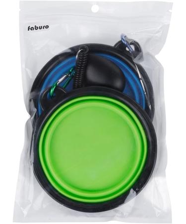 Faburo Foldable Travel Dog Food Dispensers - 2 Pack Leak-Proof Silicone with Training Clicker - Perfect for International Pet Travel - Buy Online on GoSupps.com