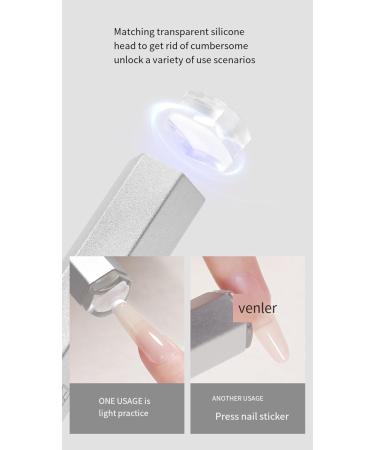 AOOKAA The Third-Generation Light Therapy lamp for Nail Art is Switched Between Two Gears with a Magnetic Bracket (Metallic lamp) Milky Way Gray - Buy Online on GoSupps.com