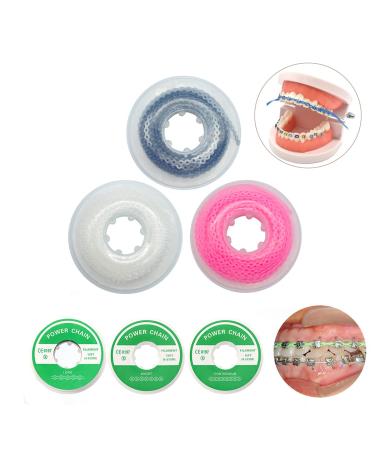 Dental Orthodontic Elastic Chain Power Chains - Pink S 4.5M - 1.0 Count - Buy Online on GoSupps.com