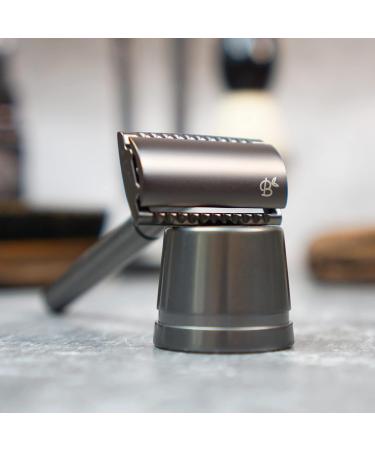 Bamboozy Safety Razor with 20 Blades - Eco-Friendly Stainless Steel Double Edge Razor for Men & Women - Zero Waste Black Matte - Buy Online on GoSupps.com