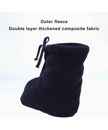Dark Blue Cast Sock Toe Cover for Men and Women - Soft Fleece Orthosis Splint and Brace - Adjustable Cast Toe Cover for Swollen Feet - Size Small - Buy Online on GoSupps.com