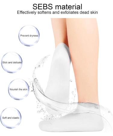 2 Pairs of Moisturizing Socks Foot Spa Socks Moisturizing Exfoliating Socks Moisturizing Care Elastic Anti Cracking Foot Skin Cares Socks Elastic Foot Care Socks White(M(36-38)) - Buy Online on GoSupps.com